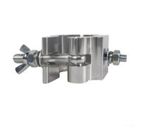 Collier de serrage en alliage d'aluminium pour tuyau de scène avec plage de diamètre de tube de 3,9 à 5,2 cm, conception d'installation manuelle pour tête mobile (C)