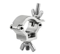 Collier de serrage en aluminium haute résistance pour luminaire - 25 tubes de 30 mm de diamètre - Libération rapide pour systèmes d'éclairage de scène - Libération rapide des colliers de serrage