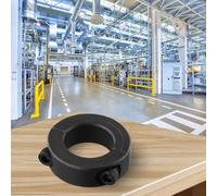 Collier de serrage en deux parties pour bague de 10 mm à 40 mm pour applications industrielles CNC et travail des métaux, acier huilé à l'oxyde noir (28 mm)