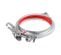 Collier de serrage en fer galvanisé pour installation rapide avec poignée en caoutchouc pour conduite d'eau, carburant, kit de plomberie, argent, 8 x 8 x 5 cm (125)