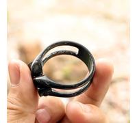 Collier de serrage en fibre de carbone 6 g fabriqué à partir de carbone T800 avec boulon usiné compatible avec anneau pour montage de cadre de 31,8 mm et 34,9 mm (34,9 noir)