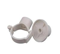 Collier de serrage en plastique pour tuyaux, Collier de serrage for tube rigide en PVC PPR, blanc, 20-40 mm, lot 5(32mm)