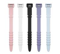 Collier de Serrage en Silicone Lot de 20 câbles en silicone for souris, casque, chargeur, cordon de données, sangle de rangement, bureau, pinces à cravate(Mixed color)