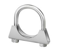 Collier de serrage en U acier inoxydable 304 haute résistance avec déflecteur for échappement marin, tuyauterie industrielle et construction(M8*140)