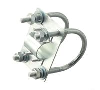 Collier de serrage en U argenté pour antenne LoRa à hélium Miner Support de montage 1,8 à 2,28 cm de diamètre du tube en métal Kit de fixation pour antennes en fibre de verre mâts tuyaux poteaux