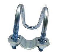 Collier de serrage en U double en acier galvanisé, 20, 25, 32, 40, 50, M6, M8, 304, connecteur en acier for échafaudage(304-M6x25x25mm 1set)
