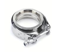 Collier de serrage en V de 2,5" à 3" avec bride mâle/femelle en acier inoxydable, compatible avec les systèmes d'échappement, turbocompresseurs, tuyaux de descente et silencieux.(3 inch)