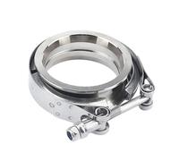 Collier de serrage en V en acier inoxydable mâle/femelle 3V pour tuyau d'échappement, brides de fixation femelles, 3,5 pouces.