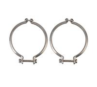 Collier de serrage en V pour turbocompresseur, en alliage métallique haute résistance, pour échappement de turbine CT20 CT26 Turbo, 2 pièces