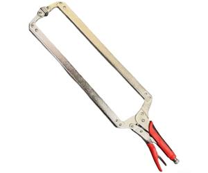 Collier de serrage extra long de 61 cm en acier au carbone avec fonction de libération rapide et écrou arrière réglable pour les tâches de soudure et de fabrication (A)