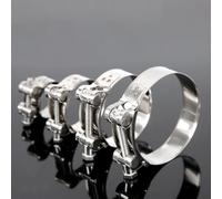 Collier de serrage fixe en acier inoxydable 304 épais et robuste, solide et renforcé pour les conduites à haute pression d'air, eau, carburant (1 pièce 36-39 mm)