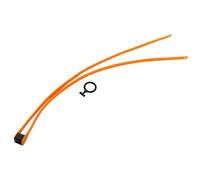 Collier De Serrage Flexible À Double Cercle, Autobloquant, En Plastique Avec Anneau De Traction, Pour Équipements De Sport De Plein Air, Orange