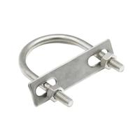 Collier de serrage for Tube rond M8 en acier inoxydable 304, avec vis de déflecteur, boulon rond en U for Tube rond(5Pcs M8x25)