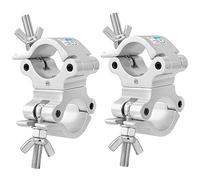 Collier de serrage HiLite Premium 2 pouces en aluminium pour truss, avec LED 220 lb par lumière 2 pinces pivotantes Pro de 5,1 cm de diamètre.