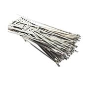 Collier De Serrage Inox Attaches de câble en acier inoxydable, 20 pièces, enveloppe d'échappement, autobloquant, fermeture éclair Attache-CâBle En Acier Inoxydable(300mm)