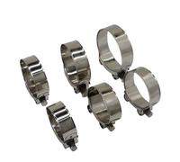 Collier De Serrage Inox Pince de fixation universelle en acier inoxydable 304, 5 pièces, Style boulon T, Clip for tuyau d'échappement, accessoires quincaillerie(36MM-39MM-5PCS)