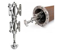 Collier de serrage interne en acier inoxydable pour tuyauterie | 40-80mm/80-170mm/120-240mm - Outil d'alignement bride-tuyau et de centrage réglable pour travaux de soudage(40-80mm)