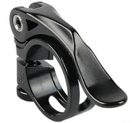 Collier de serrage KC89 pour tige de selle à dégagement rapide en aluminium léger avec structure creuse à trois côtés pour un montage stable et sécurisé (31,8 noir)