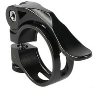 Collier de serrage KC89 pour tige de selle à dégagement rapide en aluminium léger avec structure creuse à trois côtés pour un montage stable et sécurisé (34,9 noir)