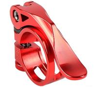 Collier de serrage KC89 pour tige de selle à dégagement rapide en aluminium léger avec structure creuse à trois côtés pour un montage stable et sécurisé (31,8 rouge)