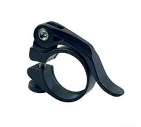 Collier de Serrage Léger 28.6mm pour VTT et Route | Levier quick release, ajustement outil, aluminium CNC, finition anodisée, pour poids plume 50g(Black Gecko Style 31.8mm)