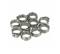 Collier de serrage, Lot de 10 colliers serrage à oreille, en acier inoxydable 304, 5,8 23, mm, réglables continu, for sceller les tuyaux(7.3-9.0mm)