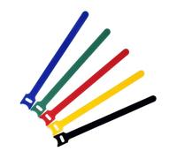 Collier De Serrage Lot de 50 serre-câbles en nylon réglables, sangles gestion des câbles, crochets, boucle, organisateur cordon, attaches fil réutilisables(Multicolor,12x200mm)