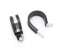 Collier de serrage métallique type R, clips en caoutchouc, fixations de câbles durables, raccords électriques, 50 mm