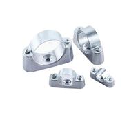 Collier De Serrage Mural For Tube En Aluminium, 2 Pièces, 16/20/25/32/38/50mm Diamètre, Kit Fixation À Boucle Selle Avec Vis(16mm Dia Clamp)