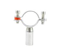 Collier de serrage mural pour tuyaux 304 Stainless Steel Pipe Hanger Clamp Support Fits 8-325mm OD Tube Rod 19mm OD 45mm Length(FIT 15-19MM OD TUBE-NO BASE PLATE)