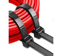 Collier de Serrage Plastique 900mm x 9mm Serre Câble Rislan Serflex Noir Large d'attaches de câble Nylon Resistant UV Cable Ties, Lot de 30 Pièces
