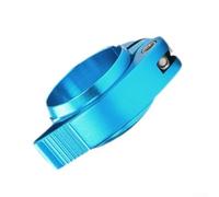 Collier de serrage pliable CNC pour tige de selle de vélo Dahon 40 mm et 41 mm avec construction en alliage d'aluminium robuste (bleu 41 mm QC99)
