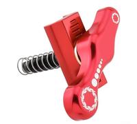 Collier de serrage pliable en alliage d'aluminium pour vélos pliants - Léger, anodisé, stabilisateur de cadre sécurisé avec verrouillage rotatif (65 × 60 × 2 (rouge)