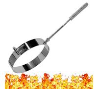 Collier de Serrage pour Cheminée en Acier Inoxydable - Collier de Montage avec Cheville - Support de Tuyau de Fumée Poêle - Collier de Support Mural - Diamètre 100 mm - Ø 100 mm