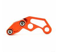 Collier de serrage pour conduite d'huile de moto conçu pour la gestion du tuyau de frein en utilisant un matériau léger en aluminium anodisé (orange)
