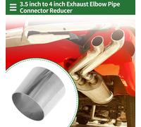Collier De Serrage Pour Coude De Tube D'Échappement Réducteur Concentrique Pour Tuyauterie D'Échappement De Voiture Adaptateur 3,5" Od À 4" Od En Acier Inoxydable 201 Ton Argenté