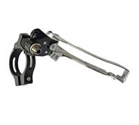 Collier de serrage pour dérailleur avant de vélo 31,8 mm 34,9 mm en alliage d'aluminium Convertit le montage direct en fixation stable au brasage pour vélo de route, VTT Noir (31,8 mm)