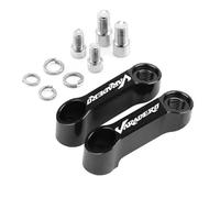 Collier De Serrage Pour RéTroviseur Support D'extension De Rétroviseur Pour H&ONDA XL1000 Varadero XL1000V XL125 XL125V(Black)
