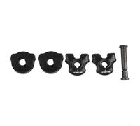 Collier de serrage pour selle de vélo - Clip de tige de selle en carbone - 7 x 9 mm - Fixation ronde en acier - Assemblage universel de tête de vélo - Matériel de selle de rechange - Boulon de