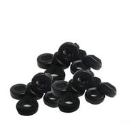 Collier de serrage pour selle de vélo - Diamètre extérieur : 16 mm - Trou | Plastique d'ingénierie robuste, noyau en fer, diamètre extérieur de 16 mm, compatible avec libération rapide, finition noire