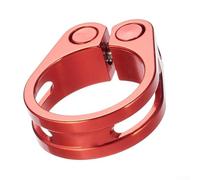 Collier de serrage pour tige de selle de vélo, 31,8 mm en alliage à dégagement rapide, finition anodisée pour un montage sécurisé de la selle, pièce de rechange pour VTT et vélo de route (bleu)