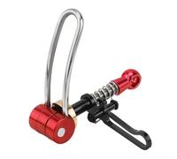 Collier de serrage pour tige de selle de vélo Brompton et pour 360 vélos pliants, style à libération rapide avec construction en alliage d'aluminium pour un maintien sûr de la tige de selle (rouge)