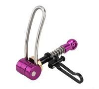 Collier de serrage pour tige de selle de vélo Brompton et pour 360 vélos pliants, style à libération rapide avec construction en alliage d'aluminium pour un maintien sûr de la tige de selle (violet)