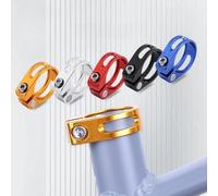 Collier de serrage pour tige de selle de vélo en alliage d'aluminium avec structure creuse légère et libération rapide, convient pour les tiges de selle de 28,6 mm, 31,8 mm et 34,9 mm, offre un