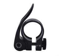 Collier de serrage pour tige de selle en alliage d'aluminium - Boucle de verrouillage à libération rapide - Léger - 25,4 mm - Ajustement sécurisé pour vélo - Connexion fiable - Ajustement stable
