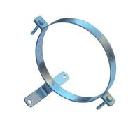 Collier de serrage pour tuyau de poêle galvanisé avec support 100 mm.