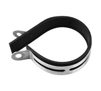 Collier de Serrage pour Tuyau D'échappement de Moto, Clip en Acier Inoxydable, Bande de Caoutchouc, Support de Silencieux Universel de 3,9 Pouces