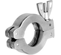 Collier de serrage rapide à double broche en acier inoxydable 304 avec écrou à oreilles - Collier de serrage à bride ISO-KF for chambre de dégazage et four à vide(KF100)