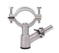 Collier de serrage rapide en acier inoxydable de 3,8 cm pour machine à traire - Accessoire de valve pour des opérations de traite efficaces du bétail