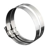 Collier de serrage réglable - 1 pièce - 8 mm - 700 mm - En acier inoxydable - Collier de serrage réglable - Conduite de carburant - Taille de vis sans fin - Clip Hoop Snap (21-38 mm)